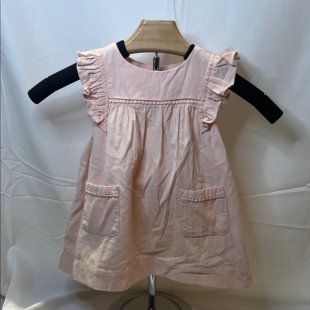 GAP Pink Smocked Sundress with Flutter Sleeves